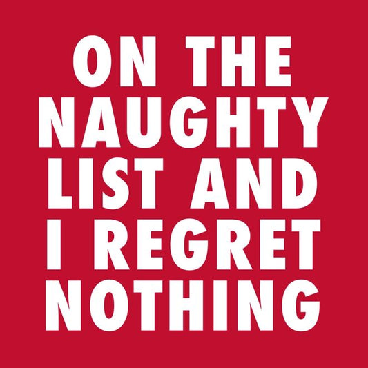 Christmas Cocktail Funny Napkins Pk 20 - I Regret Nothing Napkin Soiree Sisters 