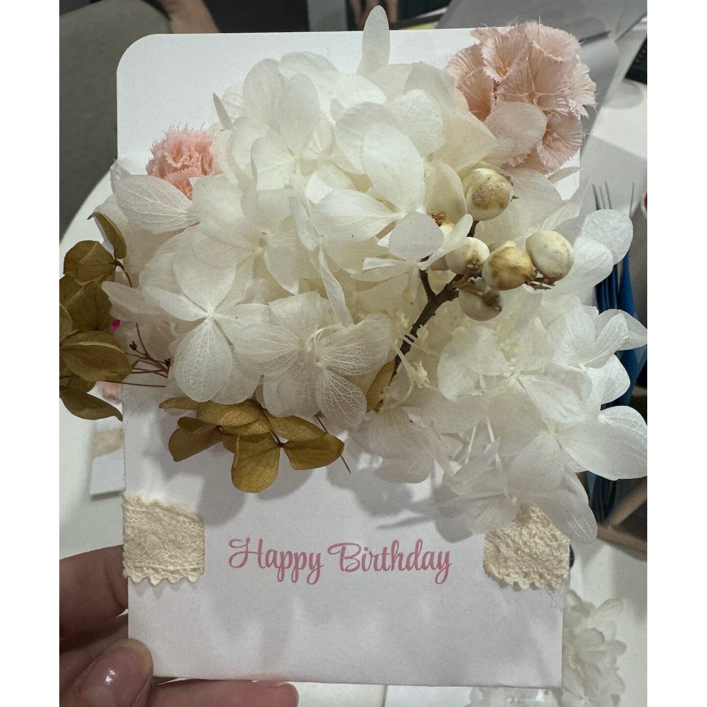 Floral Keepsake Card - Custom Design Style and Error 