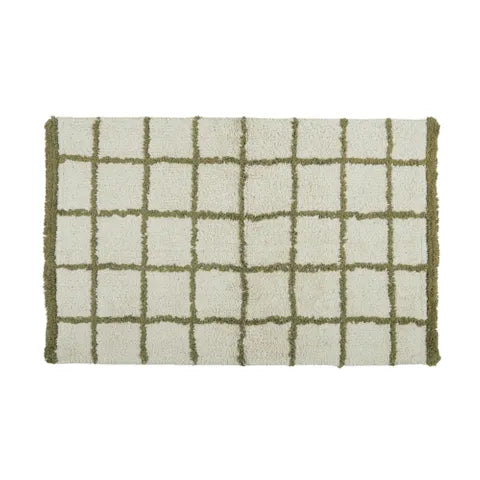 Losas Cotton Bath Mat - Olive Bathmat Coast to Coast 