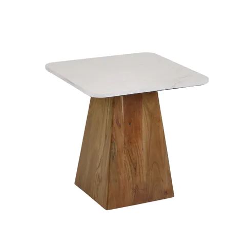 Tucci Marble Side Table - Natural Side Table Coast to Coast 