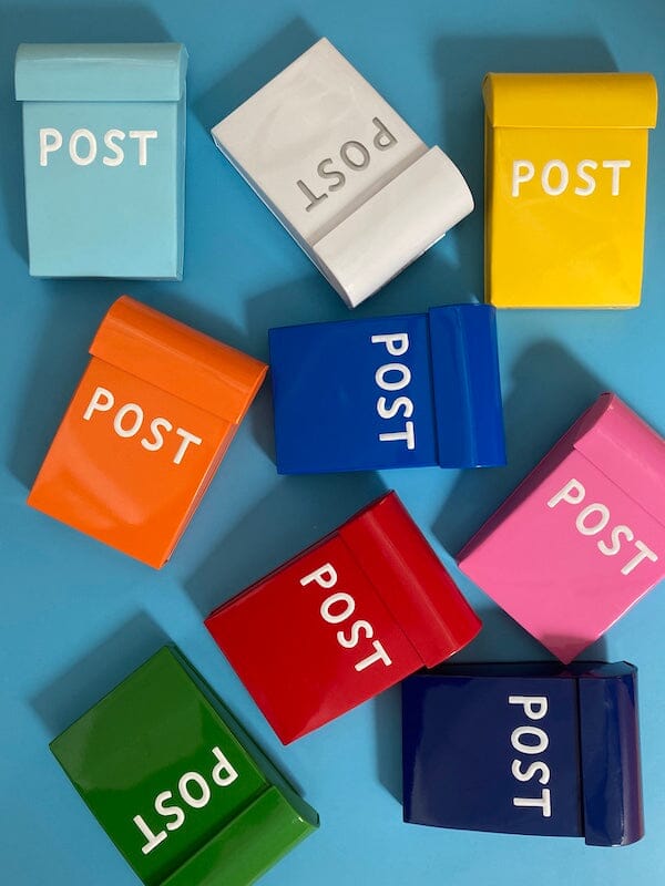 Medium Post Box - Blue All Products vendor-unknown 